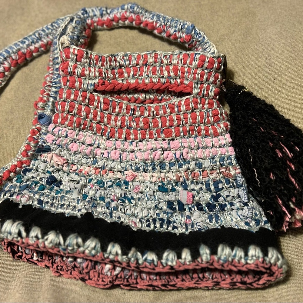 Handcrafted Multicolor Crochet Bag